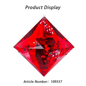 Chất Lượng Cao Hình Chữ Nhật Jewel Long Lanh Trang Trí Handmade Sequined Thạch Cho Cây Giáng Sinh UV In Treo Trang Trí - Product Image 4