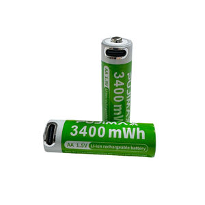 PUJIMAX高容量1.5vリチウムイオンAA電池1480mah Type-Cポート充電式USB時計およびその他のデバイス用 - Product Image 1