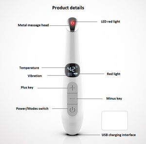 Productos de tendencia 2024 Nuevo eliminar la negrura debajo del ojo belleza masaje facial varita eléctrica para levantar los ojos - Product Image 2