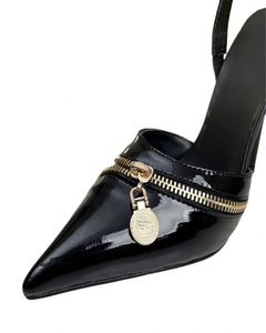 Scarpe con Tacco Alto di Qualità per Donne, Eleganti con Fiocco, Punta Affusolata, Tacchi a Spillo per Signore, Stile <span class=keywords><strong>Versace</strong></span> - Product Image 3