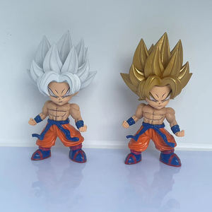 Dos estilos son Goku Cabello blanco y cabello rubio Super Saiyan Postura de pie DBZ modelo Anime Figura de dibujos animados-Personaje - Product Image 2