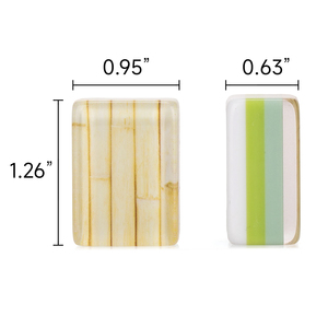 Ensemble de Mahjong Américain de Luxe Premium Pliable, Design Bohème Tropical, 160 Tuiles Acryliques Numérotées et Lettrées pour Soirées Jeux et Cadeaux - Product Image 6