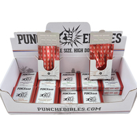 Boîte d'emballage en papier pour barres énergétiques comestibles au chocolat Punch Bar, présentoir pour comptoir E, collation