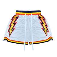 Shorts de Basketball Unisexe Streetwear en Maille Sublimée de Haute Qualité, Personnalisables pour Équipes et Numéros
