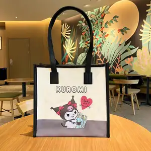 Hete Verkoop Sanrio Dames Sanrio Pu Tote Handtas Cartoon Anime Kulomi Grote Capaciteit Schoudertas Mama Tas