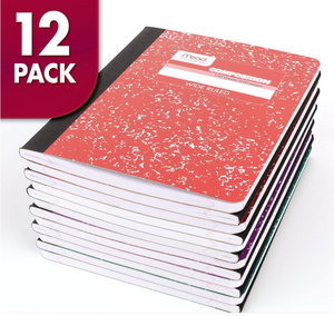 Quaderni con Copertina in Carta Effetto Marmo 19x24,8CM, 100 Fogli, per Esercizi e Scrittura Scolastica, Logo Personalizzabile - Product Image 1