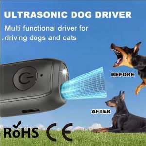Entrenador de Obediencia para Perros de Alta Frecuencia, Emisor de Ultrasonido de 23-40KHz, Plástico, Batería Recargable, Antiladridos, Ultrasónico - Product Image 1