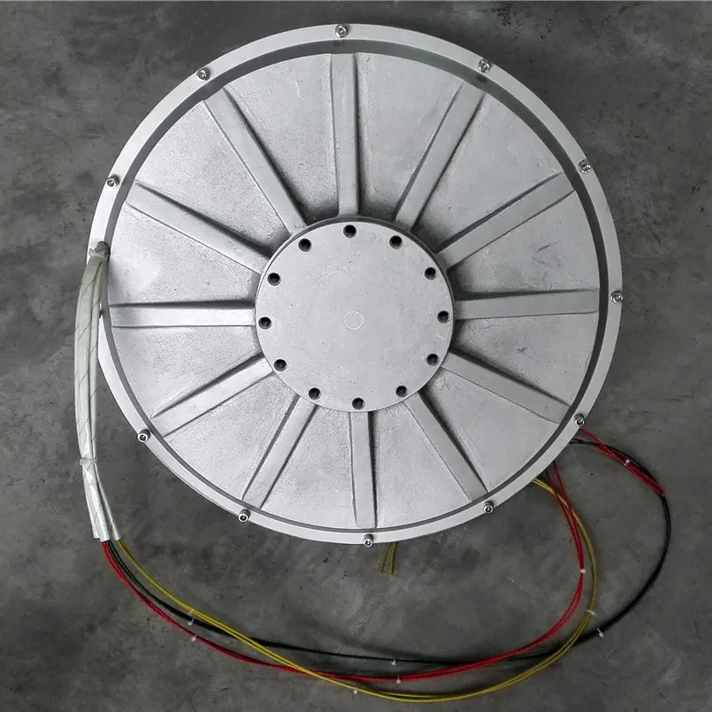 7kw Lage Rpm Axiale Flux Coerless Permanente Magnetische Generator Voor Verticale Windturbine