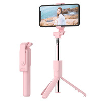 Trépied télescopique pliable avec télécommande et lumière d'appoint en ABS pour photographie en extérieur et vlogging