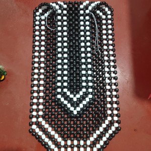 Perles en bois noires de 17-18 mm, perles rondes en vrac pour la fabrication de bijoux, origine Zhejiang - Product Image 1