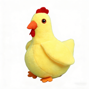 Juguete de peluche de pollo amarillo, animal de peluche suave de 31cm-50cm para niños de 2 a 4 años, juguete de animales de granja unisex - Product Image 1