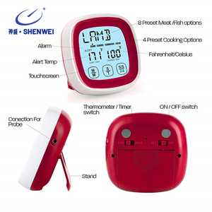 Termometro Digitale per Carne con Sonda, Grande Display LCD Touchscreen, Timer e Allarme, Certificazione FDA per Carne e Liquidi - Product Image 3