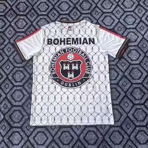 Maillot de football rétro Bohèmes 26-27 Gris 100% Polyester Manches courtes Nom du joueur Uniforme de football - Product Image 1