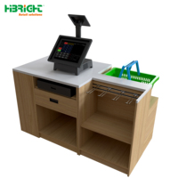 Comptoir de caisse pour partenaire de vente au détail de niveau 1, avec bande LED rétroéclairée en acrylique, vitesse réglable, certification internationale