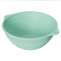 Panier de levage en silicone alimentaire pliable style rotin, bol de fermentation pour pâte, résistant à la chaleur, antiadhésif pour la pâtisserie maison