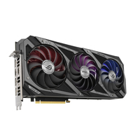 Carte graphique d'occasion GEFORCE ASUS ROG STRIX RTX 3060 TI O8G GAMING avec 8 Go de mémoire GDDR6, prise en charge de l'overclocking