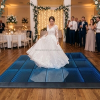 Panneau LED RGB sans fil à installation rapide, portable, pour piste de danse, en ABS, IP67, intérieur/extérieur, mariage, DJ, scène, fête, capacité de charge 500 kg