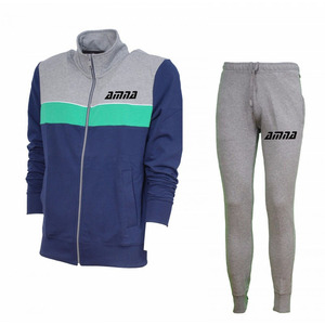 Traje de chándal para hombre, traje de chándal de invierno de manga larga con cremallera de Color personalizado - Product Image 1