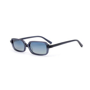 Lunettes de soleil rectangulaires noires et marron à motif solide pour hommes et femmes Acétate pur résistant à la lumière bleue - Product Image 4