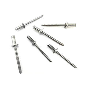 GB12615.4 Rivet aveugle à tête ronde plate à bout fermé en acier inoxydable - Product Image 3