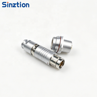 Connecteur Push-Pull Compatible F102 |   Connecteur de câble droit étanche IP68 à demi-coque pour localisation par clé, 2/3/4/5 broches