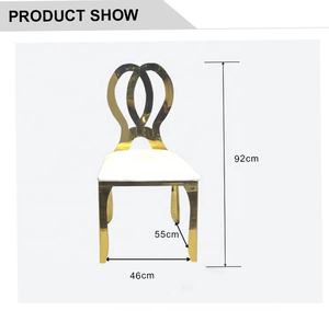 Meubles de salle à manger d'hôtel prix bon marché Restaurant chaise en acier inoxydable chaises de banquet élégantes d'hôtel - Product Image 6