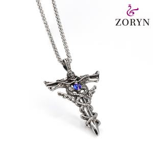 Collares con Colgante de Búho Tallado en 3D de Acero Inoxidable, Patrón Griego, Estilo Gótico Punk Vintage, Joyería de Moda de Acero de Titanio para Hombre - Product Image 5