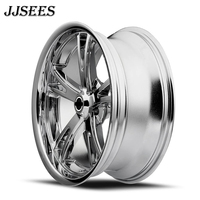 JJSEES Jantes de voiture personnalisées 16 17 18 19 20 21 22 pouces en aluminium chromé, à rayons décalés, roues forgées 5x120 5x114.3 5x112 PCD pour benz