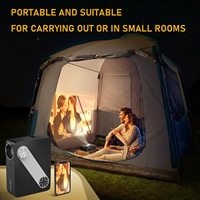 Projecteur LED TFT LCD 4K HD 1080P portable à courte focale 400 Lumens 3D Ready avec haut-parleurs intégrés, format poche, certifié FCC CE PSE RoHS