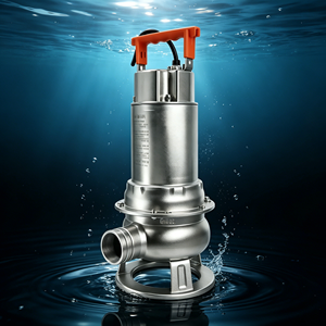 <span class=keywords><strong>Pompe</strong></span> submersible manuelle en acier inoxydable QWK, non automatique, <span class=keywords><strong>sans</strong></span> <span class=keywords><strong>flotteur</strong></span>, connexion à bride, pour eaux usées - Product Image 6