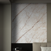 Panel Dinding PVC Motif Marmer Tahan Api, Anti UV, Tahan Air, Dekoratif Geometris, Modern untuk Komersial, Kamar Tidur, Kamar Mandi, Ruang Tamu