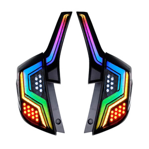 Hosi ไฟท้ายดัดแปลงสำหรับ Honda <span class=keywords><strong>Jazz</strong></span>/Fit 2014-<span class=keywords><strong>2020</strong></span>ไฟท้าย LED ไฟท้ายหลังเบรคสัญญาณไฟเลี้ยว - Product Image 6