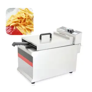 Máquina de fritadeira profunda automática, equipamentos de cozinha de alimentos rápidos para frango