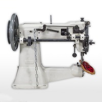Machine à coudre industrielle BANMO à cylindre robuste, point plat, avec moteur à embrayage pour la couture de ceintures en cuir et de vêtements