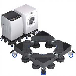 Base rialzata universale in plastica per <span class=keywords><strong>lavatrice</strong></span>, con ruote mobili, compatibile con agitatori a tamburo, per mini lavatrici, direttamente dalla fabbrica - Product Image 1