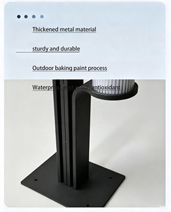 Lampadaire LED extérieur moderne pour aménagement paysager, jardin, parc, rue, résistant à l'eau, pour espaces publics - Product Image 6