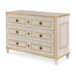 Cómoda Estilo Rústico Francés con Acabado Retro, <span class=keywords><strong>Madera</strong></span> de Abedul, 3 Cajones, Diseño Independiente, Ecológica y Duradera, para Dormitorio - Product Image 2