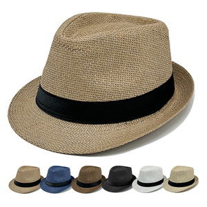 Chapeau Panama à motif personnalisé, chapeau de jazz unisexe à large bord en paille de papier, chapeau de soleil d'été pour la plage et les activités de plein air - Product Image 5