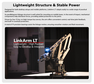 KI-gesteuerter Roboterarm LinkArm TL mit Bus-Servo für Maker, Ingenieure, DIY-Entwicklung, Robotik, Programmierung und Lernen - Product Image 6