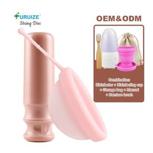 Disco de cuerda reutilizable 2024 Disco de período <span class=keywords><strong>menstrual</strong></span> Embalaje personalizado Disco <span class=keywords><strong>menstrual</strong></span> de silicona suave para mujeres - Product Image 1