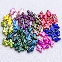 Perles de culture d'eau douce baroques en forme de croix colorées Muses Jewels pour la fabrication de colliers et bracelets - Perles en pierre naturelle
