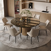 Chaise de salle à manger moderne minimaliste avec structure en acier et revêtement en cuir, meubles de salle à manger durables pour la maison