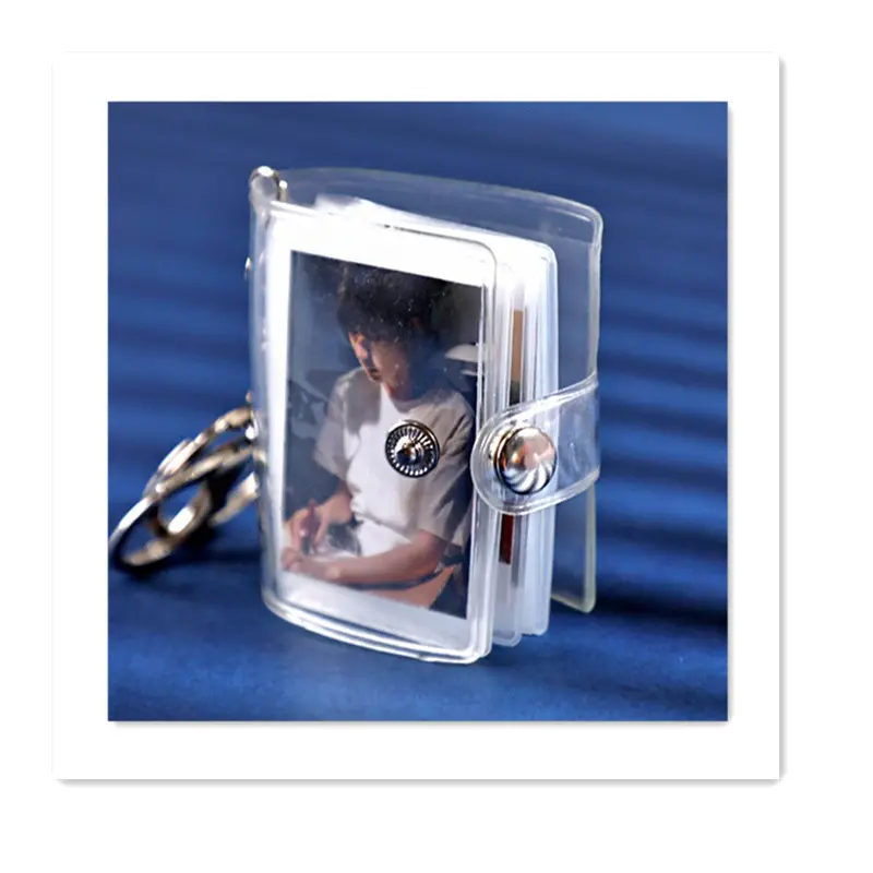 2' 16 mini photo album keychain keyring