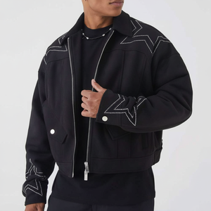 Veste en daim personnalisée de haute qualité pour hommes vêtements de mode fabriqués en usine à partir de tissu de toile du Pakistan - Product Image 1