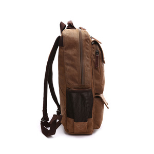 estudiante Universidad bolsas Mochila <span class=keywords><strong>De</strong></span> La computadora <span class=keywords><strong>de</strong></span> la escuela secundaria hombres viaje vintage <span class=keywords><strong>de</strong></span> lona mochilas - Product Image 3