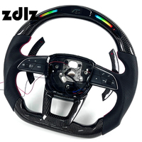 Volant en fibre de carbone LED avec palettes de changement de vitesse pour Audi A6 C7 C8 A4 A5 A7 S3 S4 S5 S6 S7 B9 B9.5 RS3 RS4 RS5 RS6 RS7 RS8 RS