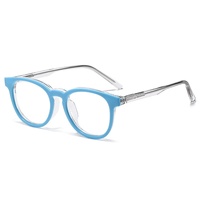 Ensemble de montures de lunettes magnétiques à clipser : 1 monture de base avec 5 montures décoratives magnétiques interchangeables, charnières à ressort, montures optiques