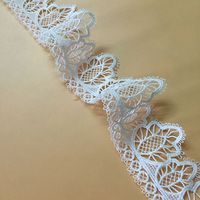 Dentelle Guipure Personnalisée Écologique Vintage Sexy en Fibre de Lait Non Élastique Noire et Blanche pour Vêtements, Chaussures et Sacs pour Femmes