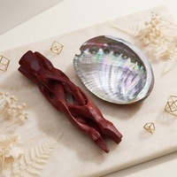 Kit de purification et de méditation pour la maison avec Sauge Blanche Naturelle, Coquille d'Abalone, Pierre de Cristal Brute de Palo Santo et Sélénite pour la guérison