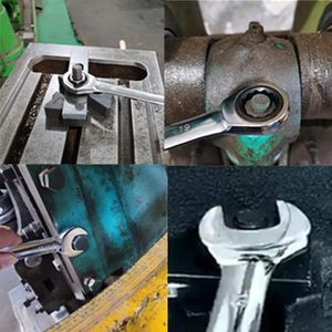 Bộ cờ lê kết hợp bánh cóc 7 cái Bộ cờ lê kết hợp hai đầu 8-19mm Bộ công cụ cờ lê hai mục đích phổ biến tốc độ - Product Image 4